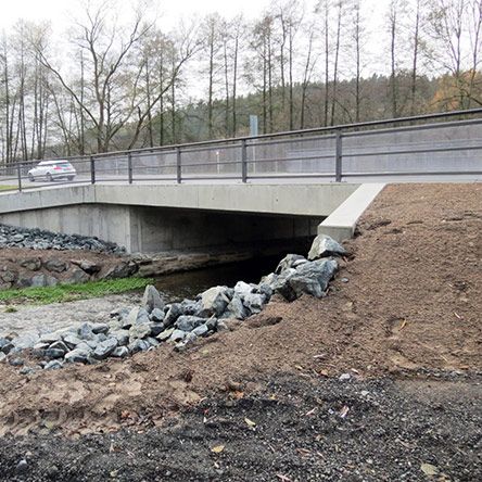 Projekt: Ausbau der B92 in Oelsnitz, Ersatzneubau Brückenbauwerk