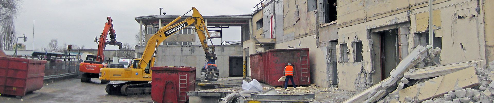 Abbruch bestehender Gebäude in Augsburg